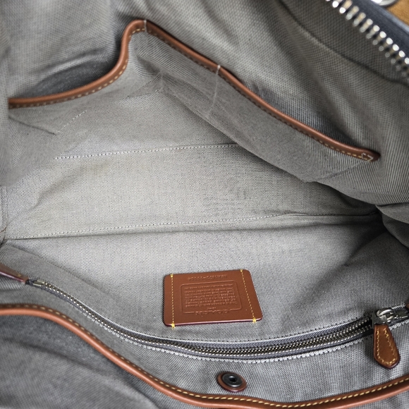 Coach 1941 Rogue Brief  Glovetanned Pebbled Leather Black style 11104 - Picture 7 of 12